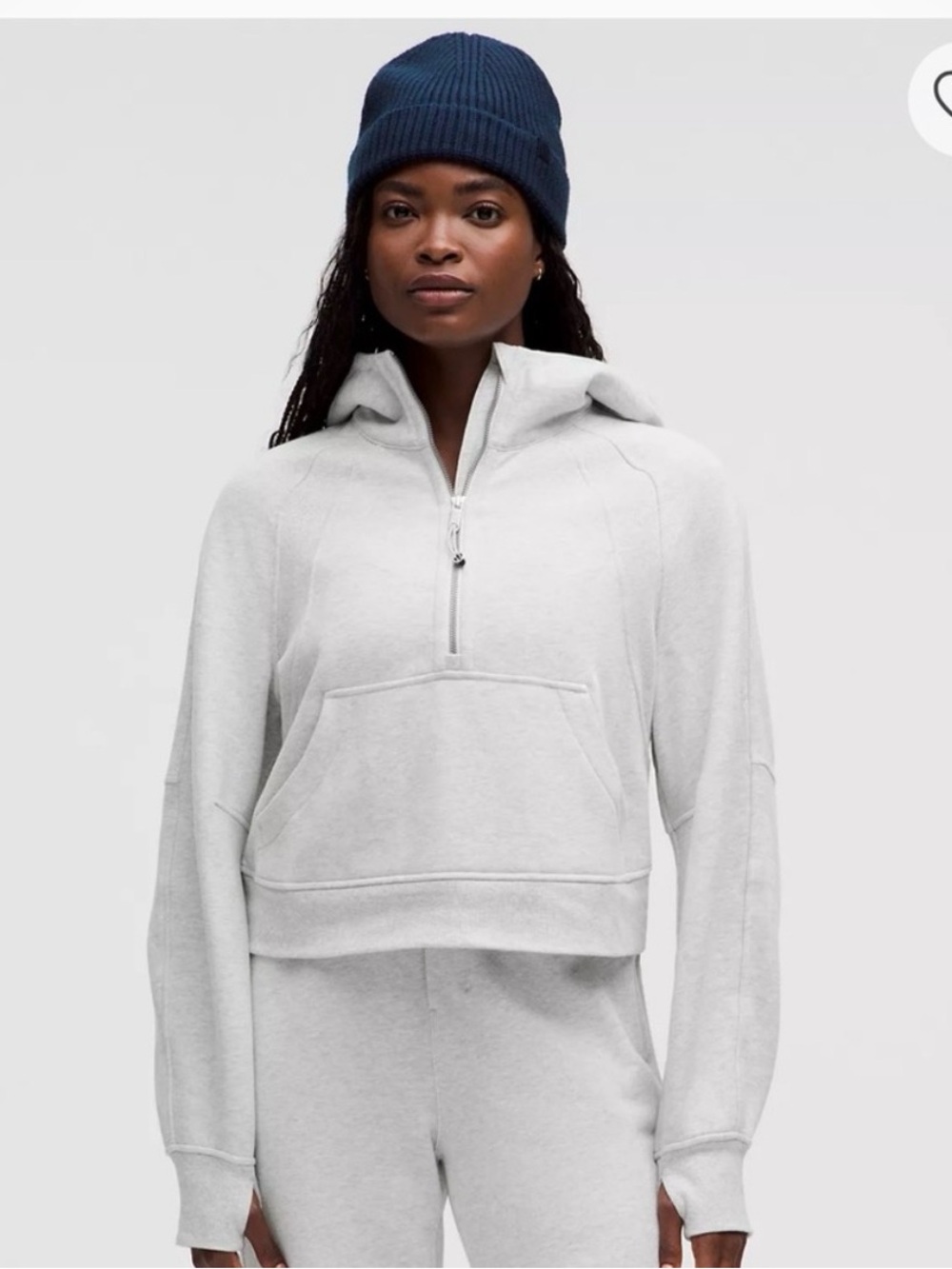 Lululemon half zip gray scuba